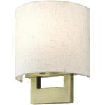 42420-01 1 Light Antique Brass Petite ADA Sconce-Lighting LumensWall Sconces