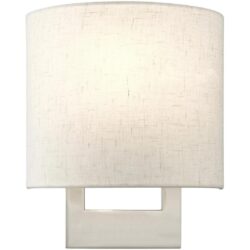 42420-91 1 Light Brushed Nickel Petite ADA Sconce-Lighting LumensWall Sconces