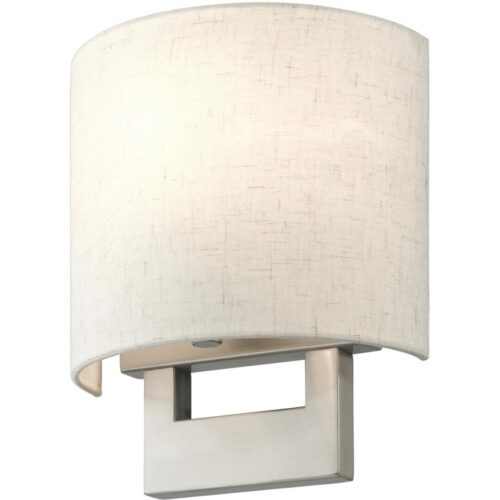 42420-91 1 Light Brushed Nickel Petite ADA Sconce-Lighting LumensWall Sconces