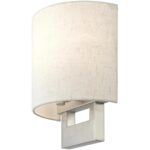 42420-91 1 Light Brushed Nickel Petite ADA Sconce-Lighting LumensWall Sconces