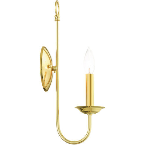 5 inch 1 Light Polished Brass Wall Sconce with Steel base material-Lighting LumensWall Sconces