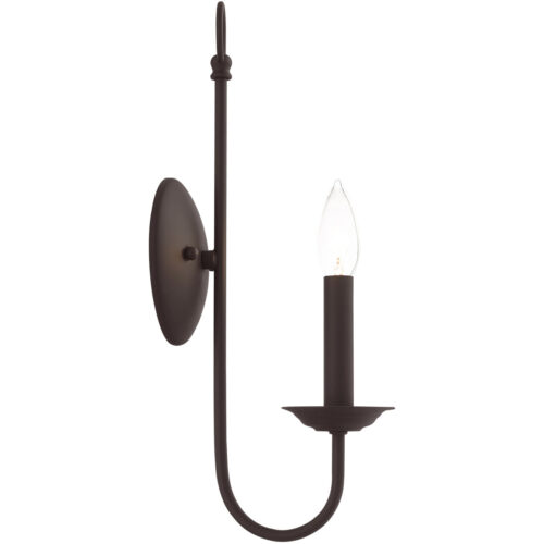 5 inch 1 Light Bronze Wall Sconce with Steel base material-Lighting LumensWall Sconces