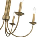 42685-48 5 Light Antique Gold Leaf Chandelier-Lighting LumensChandeliers