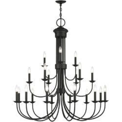 42688-04 21 Light Black Extra Large Chandelier-Lighting LumensChandeliers