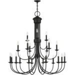 42688-04 21 Light Black Extra Large Chandelier-Lighting LumensChandeliers