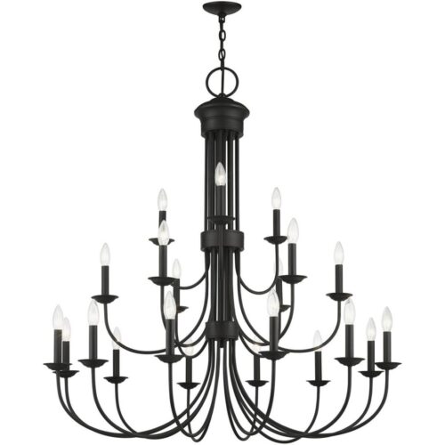 42688-04 21 Light Black Extra Large Chandelier-Lighting LumensChandeliers