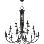 42688-04 21 Light Black Extra Large Chandelier-Lighting LumensChandeliers