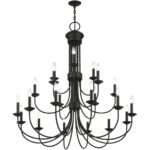 42688-04 21 Light Black Extra Large Chandelier-Lighting LumensChandeliers