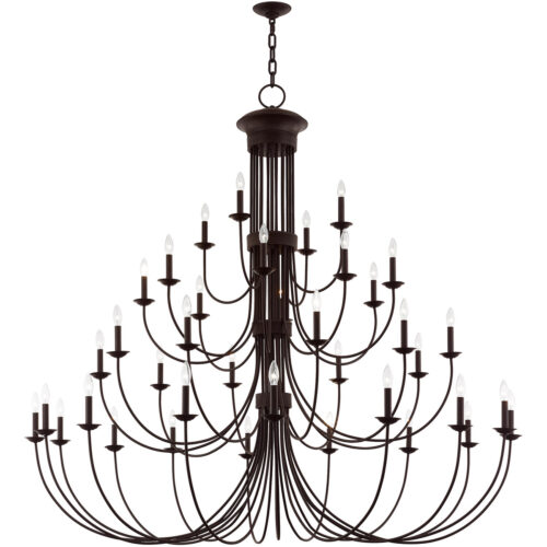 38 Light Bronze Grand Foyer Chandelier with Steel base material-Lighting LumensChandeliers