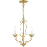 42903-33 3 Light Soft Gold Chandelier-Lighting LumensChandeliers