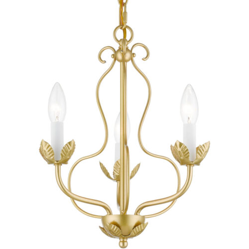 42903-33 3 Light Soft Gold Chandelier-Lighting LumensChandeliers