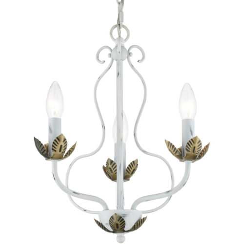 42903-60 3 Light Antique White Chandelier-Lighting LumensChandeliers