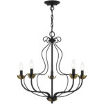 42905-04 5 Light Black Chandelier-Lighting LumensChandeliers