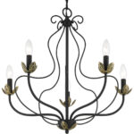 42905-04 5 Light Black Chandelier-Lighting LumensChandeliers