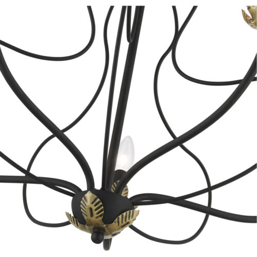 42905-04 5 Light Black Chandelier-Lighting LumensChandeliers