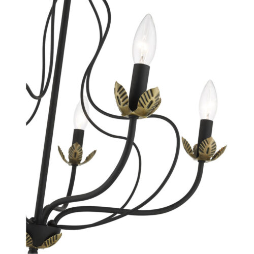 42905-04 5 Light Black Chandelier-Lighting LumensChandeliers