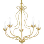 42905-33 5 Light Soft Gold Chandelier-Lighting LumensChandeliers