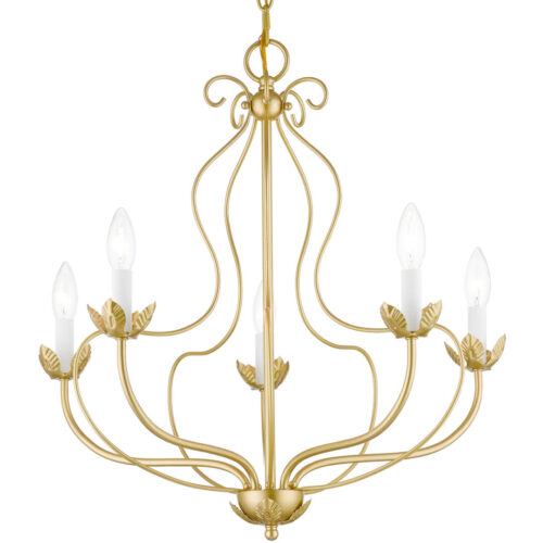 42905-33 5 Light Soft Gold Chandelier-Lighting LumensChandeliers