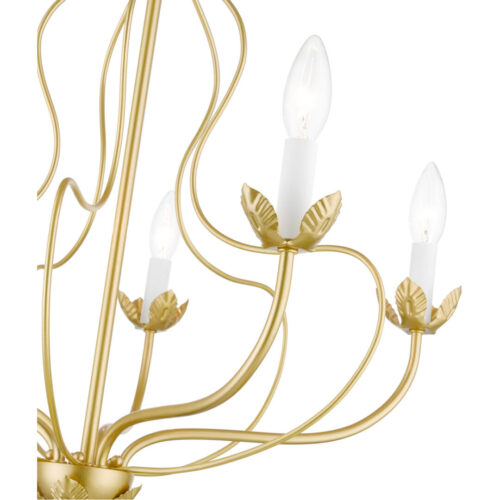 42905-33 5 Light Soft Gold Chandelier-Lighting LumensChandeliers