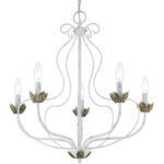 42905-60 5 Light Antique White Chandelier-Lighting LumensChandeliers