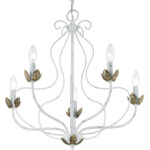 42905-60 5 Light Antique White Chandelier-Lighting LumensChandeliers