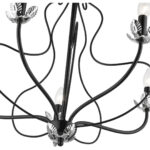 42905-68 5 Light Shiny Black Chandelier-Lighting LumensChandeliers