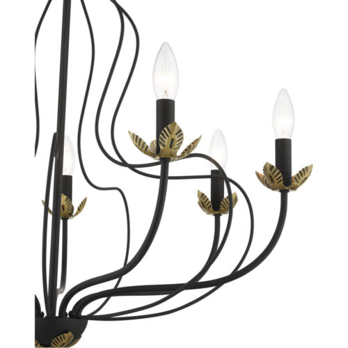 42907-04 7 Light Black Chandelier-Lighting LumensChandeliers