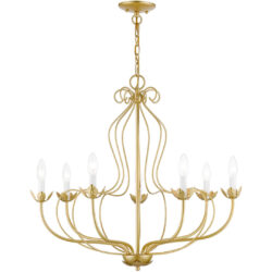 42907-33 7 Light Soft Gold Chandelier-Lighting LumensChandeliers