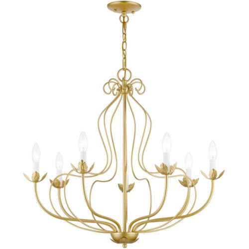 42907-33 7 Light Soft Gold Chandelier-Lighting LumensChandeliers