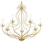 42907-33 7 Light Soft Gold Chandelier-Lighting LumensChandeliers