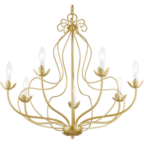 42907-33 7 Light Soft Gold Chandelier-Lighting LumensChandeliers