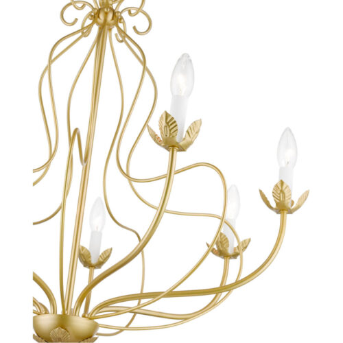 42907-33 7 Light Soft Gold Chandelier-Lighting LumensChandeliers