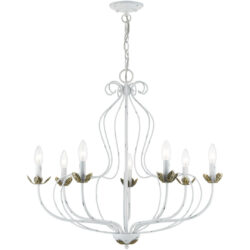 42907-60 7 Light Antique White Chandelier-Lighting LumensChandeliers