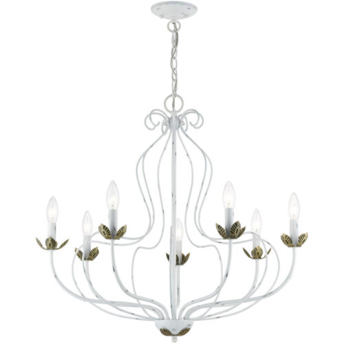 42907-60 7 Light Antique White Chandelier-Lighting LumensChandeliers