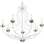 42907-60 7 Light Antique White Chandelier-Lighting LumensChandeliers