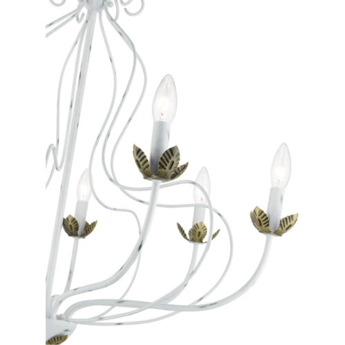 42907-60 7 Light Antique White Chandelier-Lighting LumensChandeliers