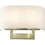 42933-01 2 Light Antique Brass Medium ADA Sconce-Lighting LumensWall Sconces