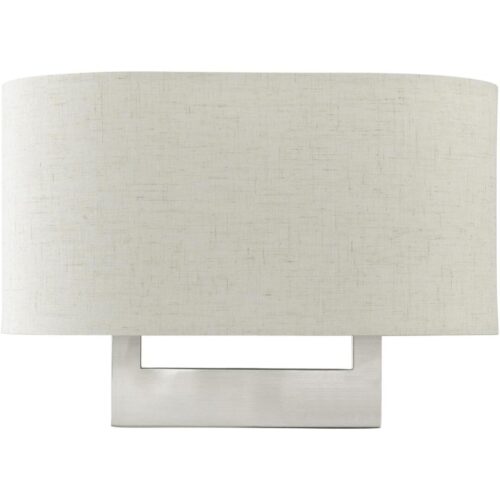 42933-91 2 Light Brushed Nickel Medium ADA Sconce-Lighting LumensWall Sconces