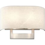 42933-91 2 Light Brushed Nickel Medium ADA Sconce-Lighting LumensWall Sconces