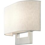 42933-91 2 Light Brushed Nickel Medium ADA Sconce-Lighting LumensWall Sconces