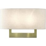 42934-01 2 Light Antique Brass Large ADA Sconce-Lighting LumensWall Sconces