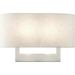 42934-91 2 Light Brushed Nickel Large ADA Sconce-Lighting LumensWall Sconces