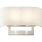 42934-91 2 Light Brushed Nickel Large ADA Sconce-Lighting LumensWall Sconces