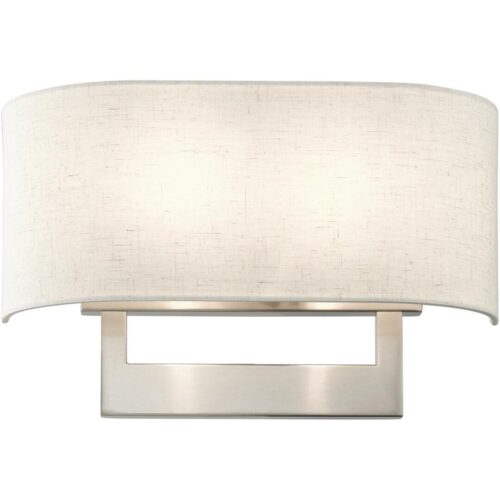 42934-91 2 Light Brushed Nickel Large ADA Sconce-Lighting LumensWall Sconces