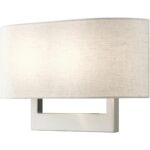 42934-91 2 Light Brushed Nickel Large ADA Sconce-Lighting LumensWall Sconces