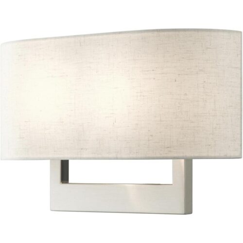 42934-91 2 Light Brushed Nickel Large ADA Sconce-Lighting LumensWall Sconces