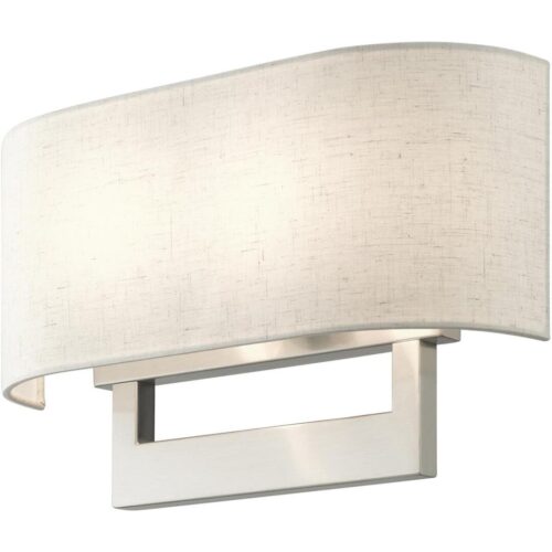 42934-91 2 Light Brushed Nickel Large ADA Sconce-Lighting LumensWall Sconces