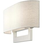 42934-91 2 Light Brushed Nickel Large ADA Sconce-Lighting LumensWall Sconces