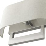 42934-91 2 Light Brushed Nickel Large ADA Sconce-Lighting LumensWall Sconces