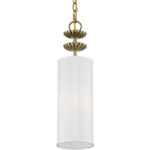 42981-01 1 Light Antique Brass Mini Pendant-Lighting LumensPendant Lights